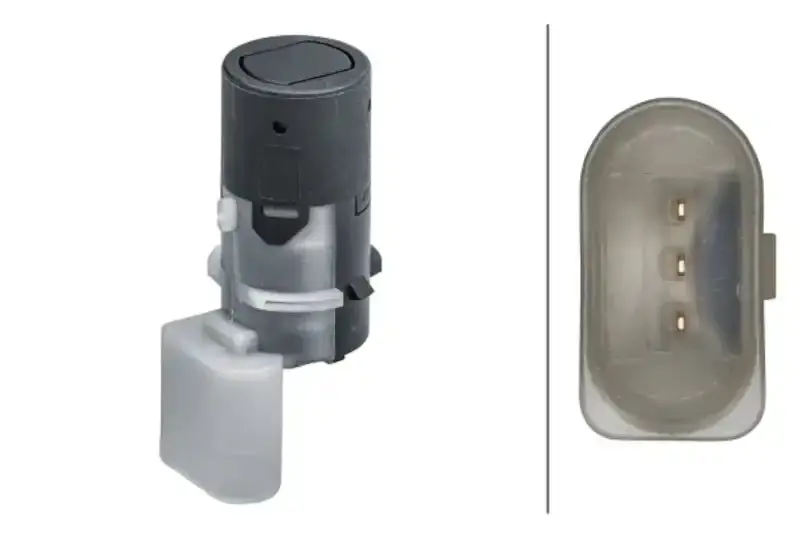 Hella 358141461 Paintable Parking Assist Sensor – Straight 3-Pin Connector 1