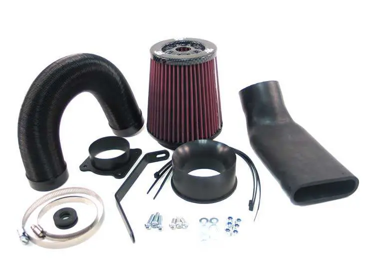 K&N 57-0391 High-Flow Cold Air Intake System – Includes Washable Filter 1