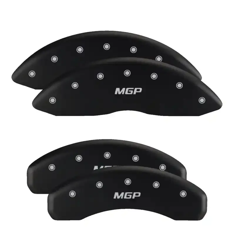 Mgp Engraved 4-Piston Caliper Covers For Chevrolet – Racing Red With Silver Accent 1