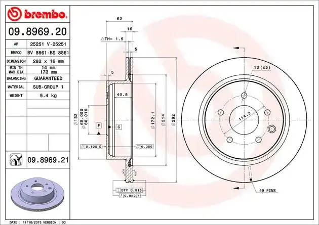 Oem-Style Replacement Disc Brake Rotor 1