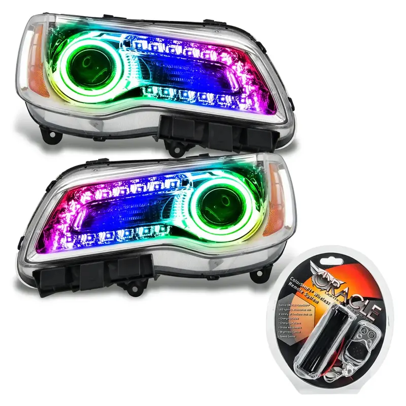 Oracle Lighting Colorshift Drl Headlights – Smd Pre-Assembled, Chrome Bezel, Non-Hid 1